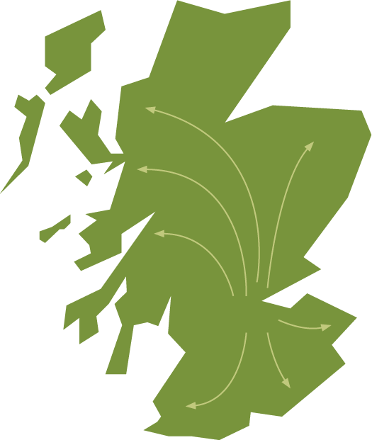 Scotland map vector